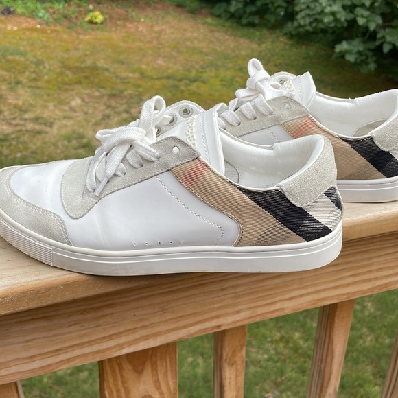 Burberry Leather, Suede and House Check Men's Leather Sneakers Size 40.5… - Picture 1 of 15